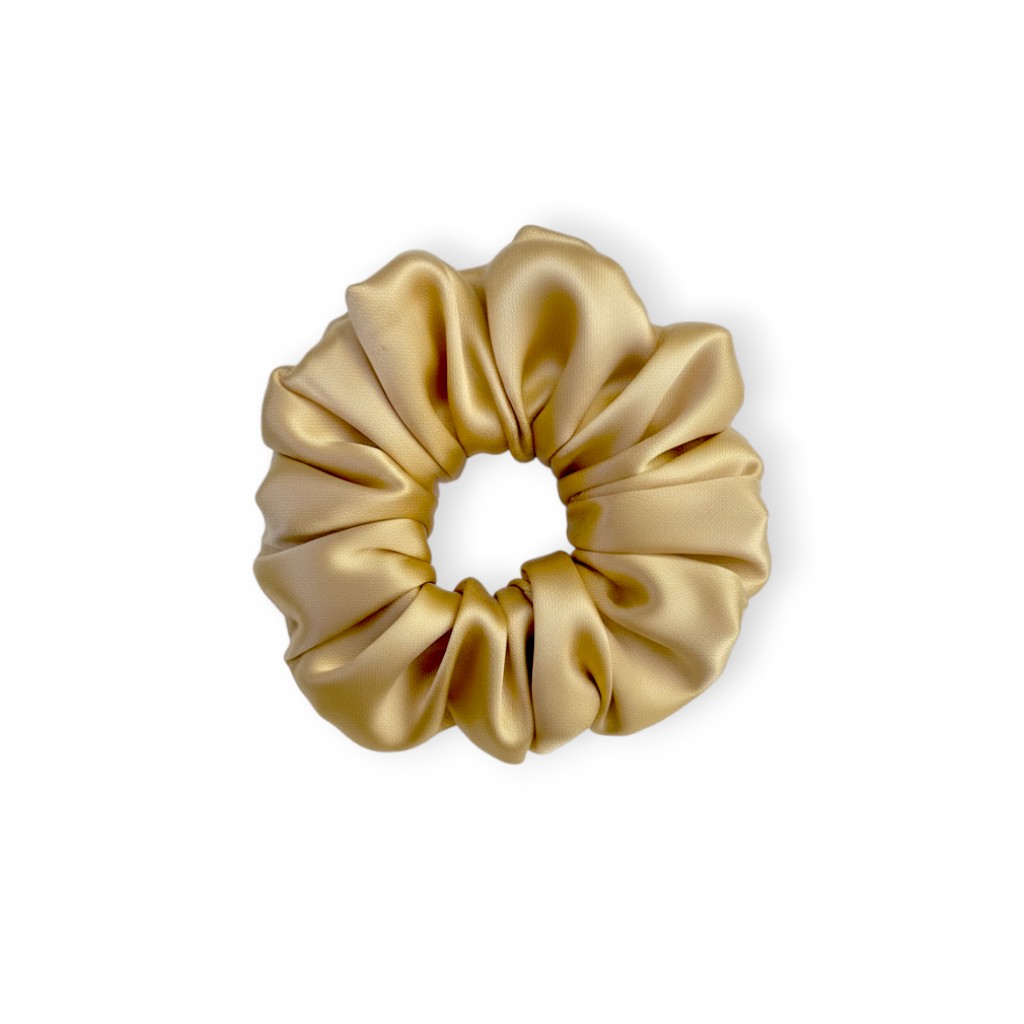 transparent-Photoroom (1) Champagne - Silk Scrunchie - Image 1