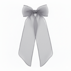 Classic Organza Hair Bow - Image 3