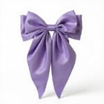 Hair Bow Clip - With longtail